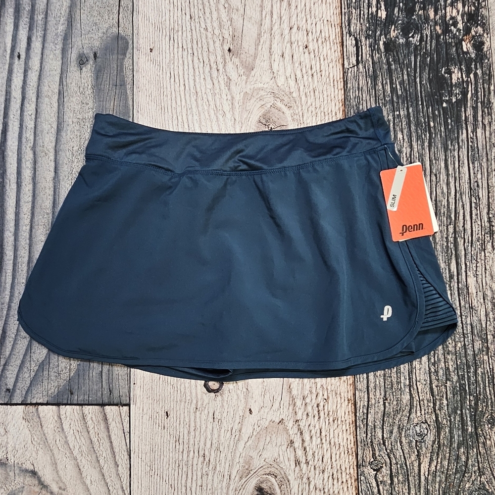 Penn Women’s Navy Workout Skort Side Stretch Dri-Motion Size Large